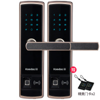 凯迪仕指纹锁K5单机版 智能锁家用防盗门电子锁 密码锁 琥珀金色