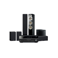 雅马哈(YAMAHA)NS-350+RX-V385+SW050家庭影院5.1声道音响组合功放套装木质箱体
