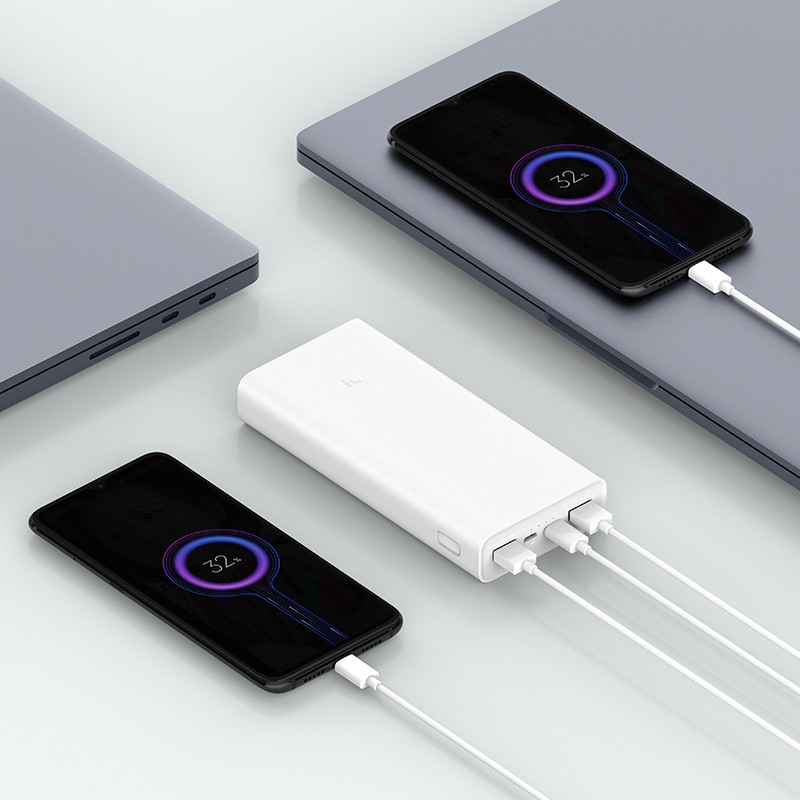 小米(MI)移动电源3 20000毫安原装充电宝 18W快充 USB-C双向快充便携小巧适用小米苹果PD快充安卓华为手机高清大图