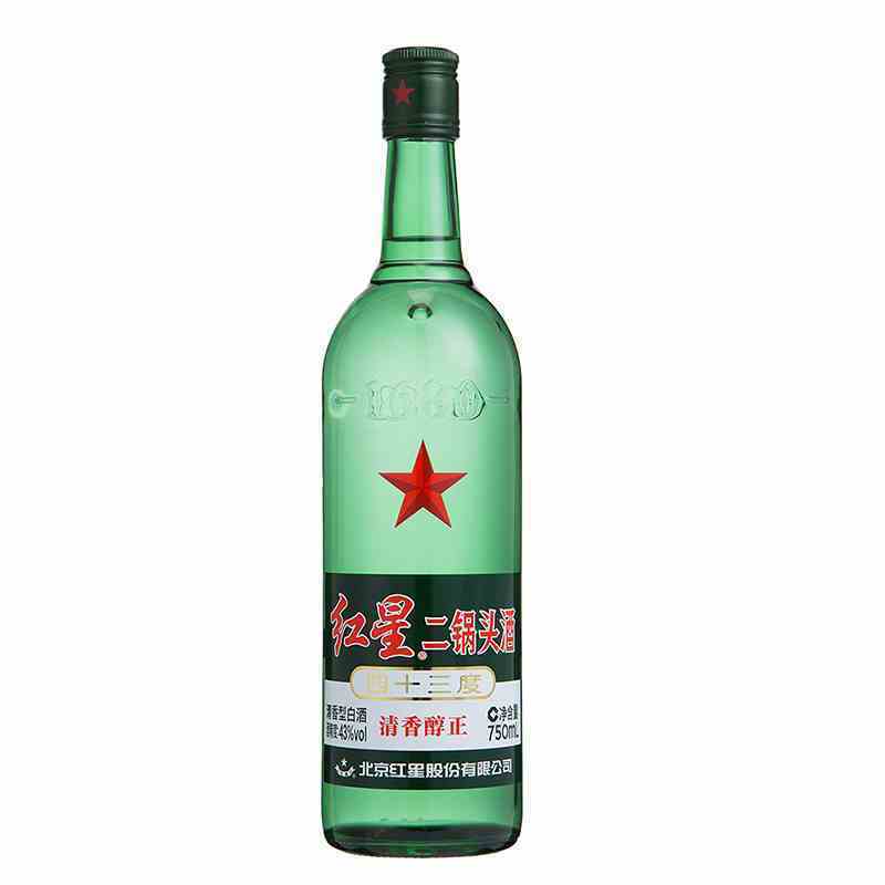 红星二锅头 清香醇正 43度 750ml*6 整箱装 清香型白酒