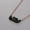 SWAROVSKI 施华洛世奇 IconicSwan人造水晶黑色双天鹅女士吊坠项链5296468