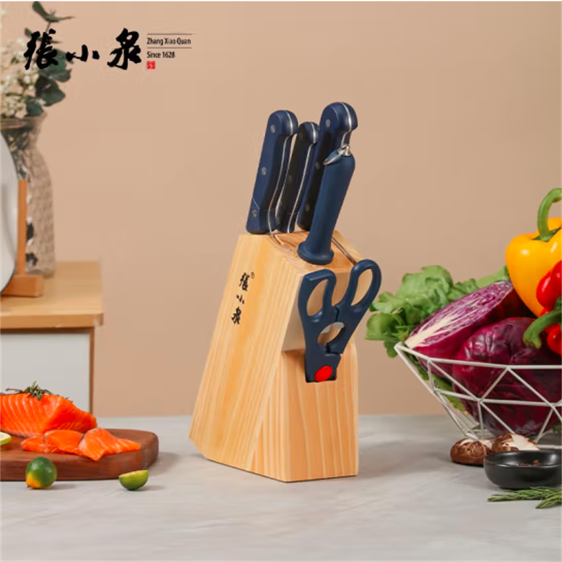 张小泉D40610100锋木系列套装刀具六件套