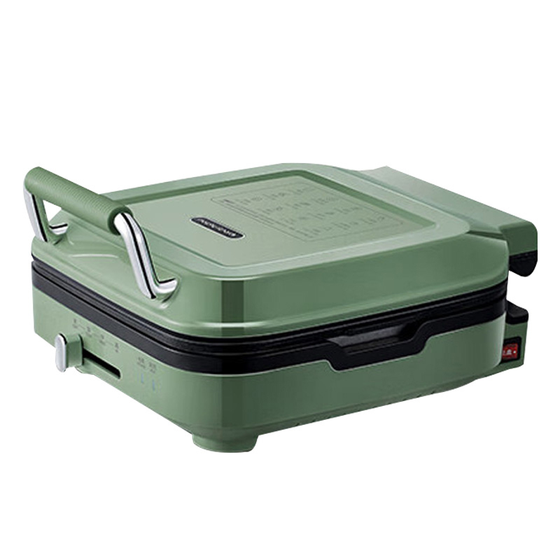 摩飞电饼铛可拆洗双面加热大火力下盘煎烤机清新绿MR8600