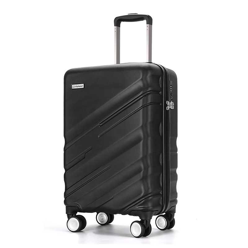 苏宁宜品 x外交官Diplomat 拉杆箱20英寸 黑色行李箱男女商务旅行箱万向轮高清大图