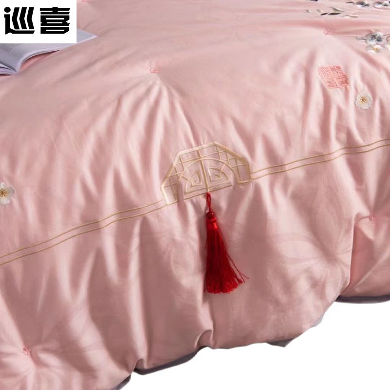 巡喜 花开富贵蚕丝被 200X230cm (条)高清大图