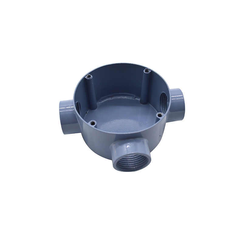 铝制三通接线盒防火防尘明装接线盒三通盒二通盒一通盒4分6分1寸4分