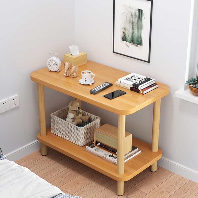 法耐边几床头桌简约置物架沙发小茶几家用简易小窄桌子卧室迷你方桌