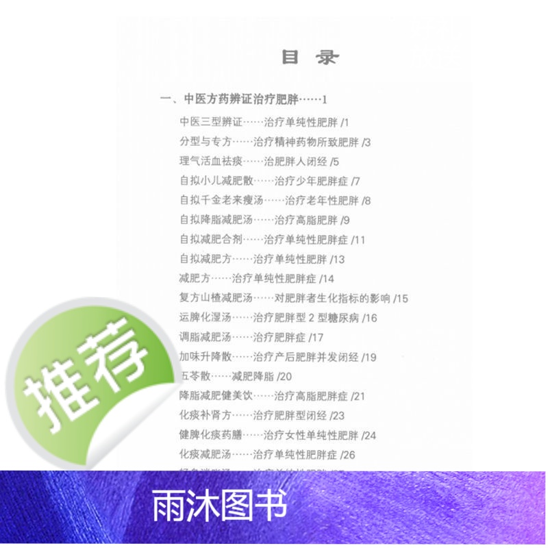 名中医肥胖科绝技良方 179页 32开本 2009高清大图