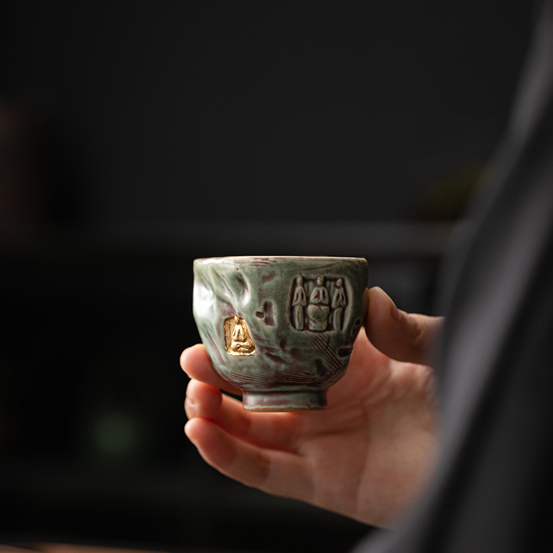 苏氏陶瓷(SUSHI CERAMICS)遇见敦煌觉悟茶具套装一壶两杯配干泡盘