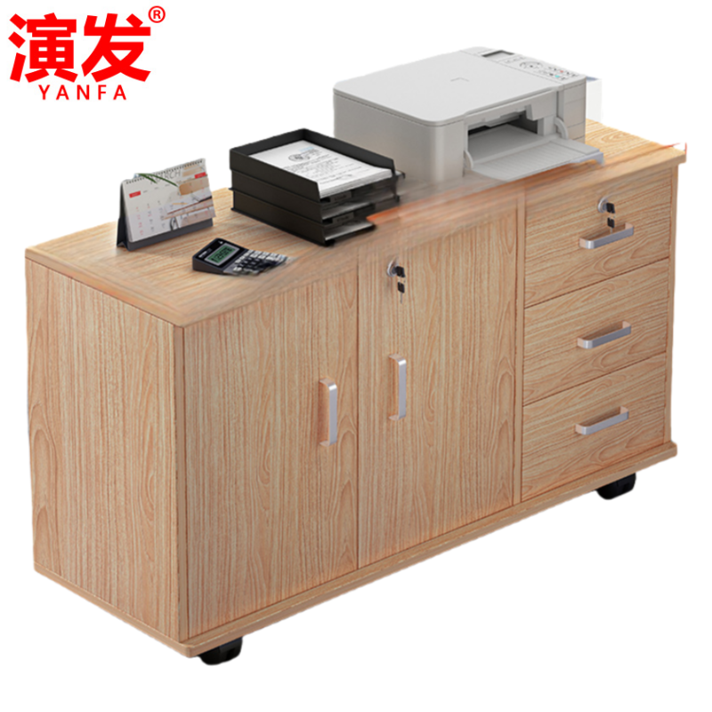 演发 办公桌三抽两门 个高清大图