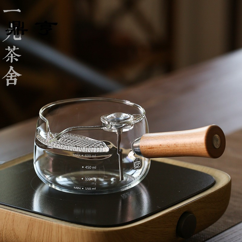 鼎亨茶壶 耐热玻璃煮茶器 煮茶壶 陶瓷泡茶器过滤侧把壶 功夫茶具