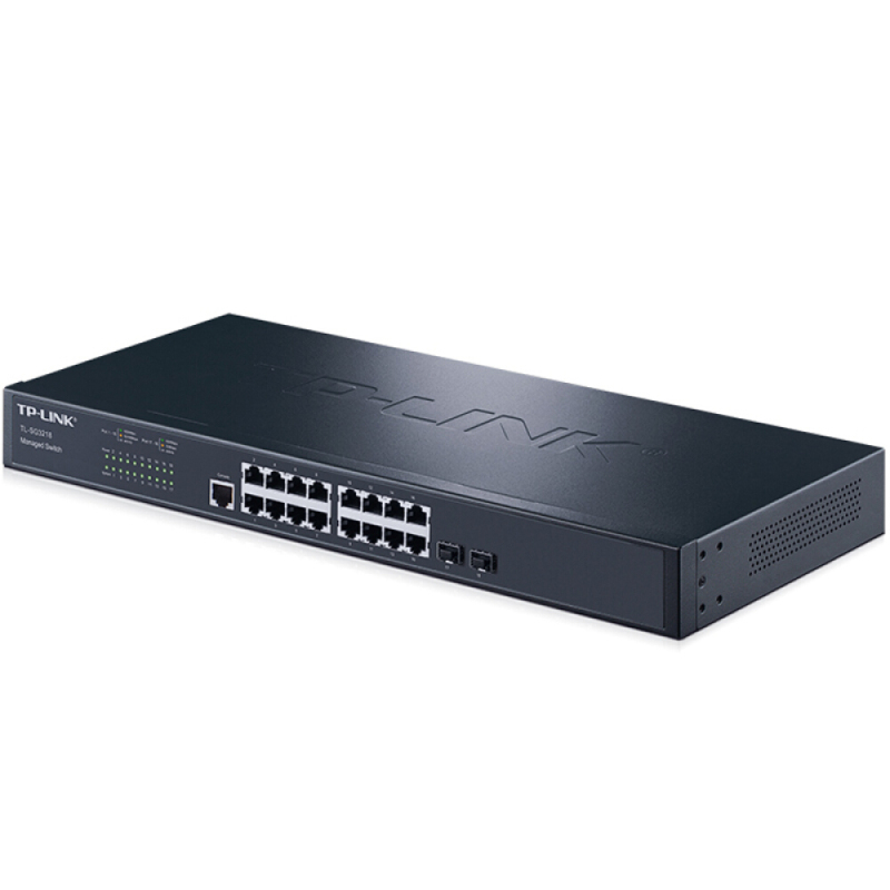 TP-LINK TL-SG3218 16口千兆二层网管核心 交换机 2千兆光纤口