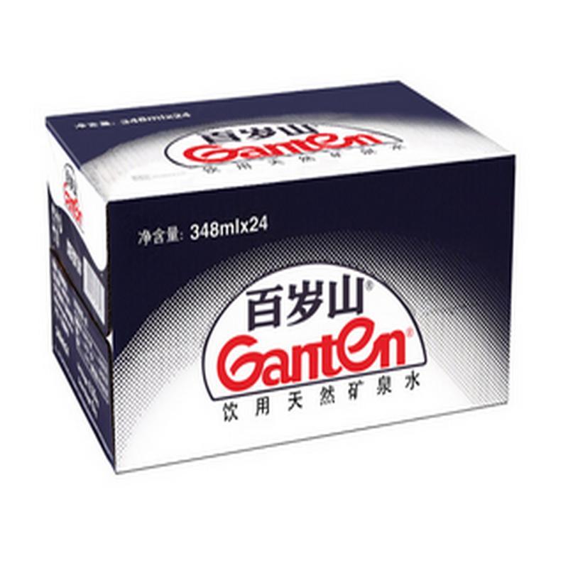 百岁山 饮用天然矿泉水 348ml*24瓶 整箱装 (新)