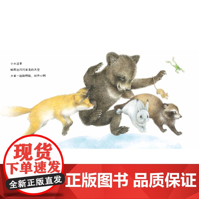 下雨啦 0-3岁儿童图画书精装绘本低龄幼儿语言充满趣味的故事锻炼语言能力发展睡前娃娃下来图书课外书籍去哪儿池塘阳光小精灵高清大图