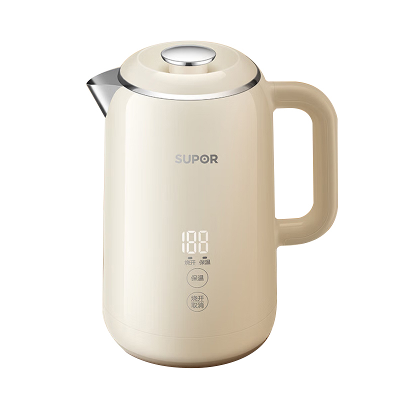 苏泊尔(SUPOR) SW-17S59A 显影控温电水壶 282*164.5*231mm 1.7L(单位:台)米色