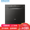 老板(Robam)[灶下120L大容量]盐系G1mini2.0黑嵌入式洗碗机家用全自动独立消毒分层洗W64B35D