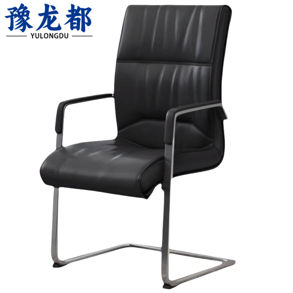 豫龙都弓形椅皮质把高清大图