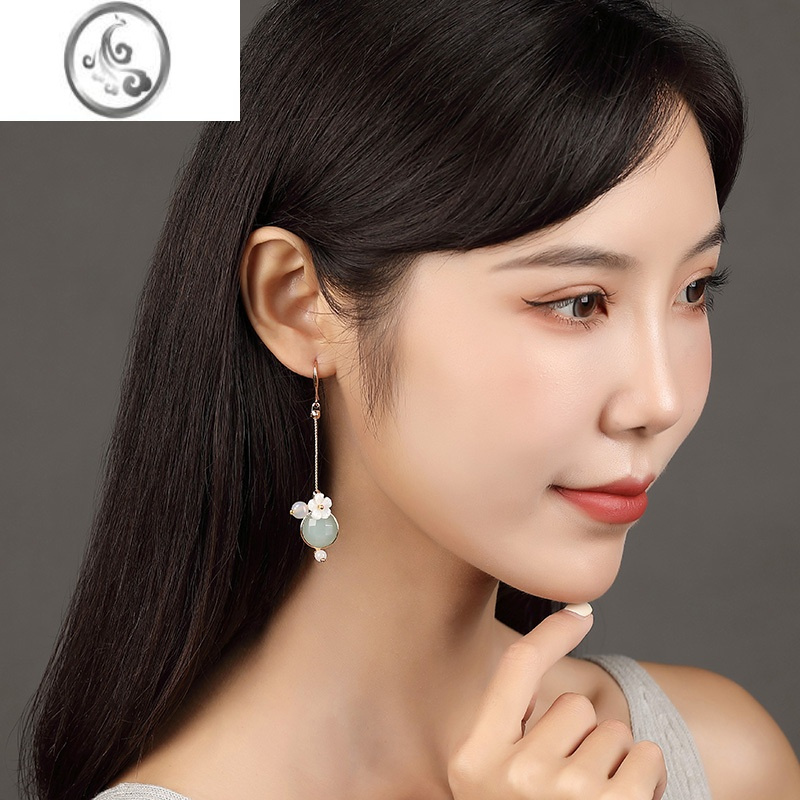 jimi古风耳环配旗袍复古古装中国风耳饰耳坠2023年新款潮耳夹女