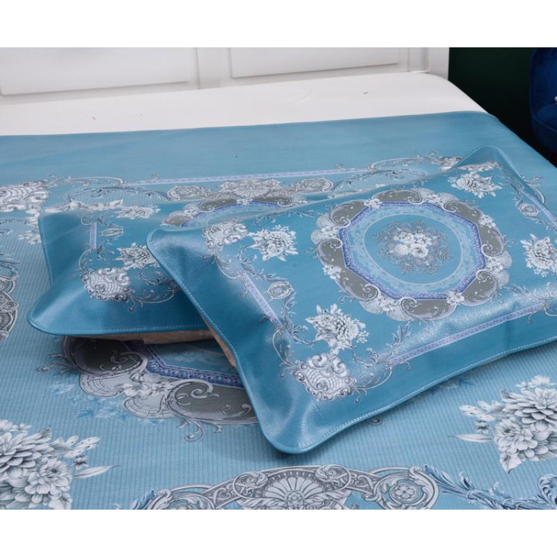 家柏饰(CORATED)彩绘牛皮席软席头层牛皮凉席1.8 1.5米三件套休闲时光1高清大图