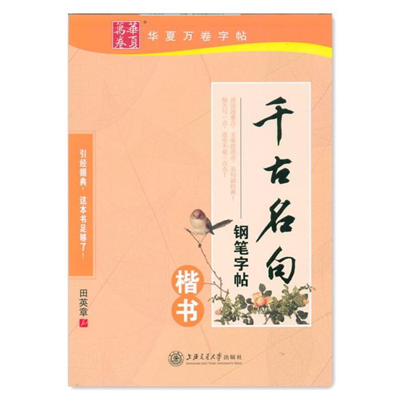 华夏万卷 田英章书钢笔楷书练字帖硬笔书法练字帖名家散文优美诗歌名人名言格言心灵小语楷书全文章横格方格学生书法练字帖高清大图