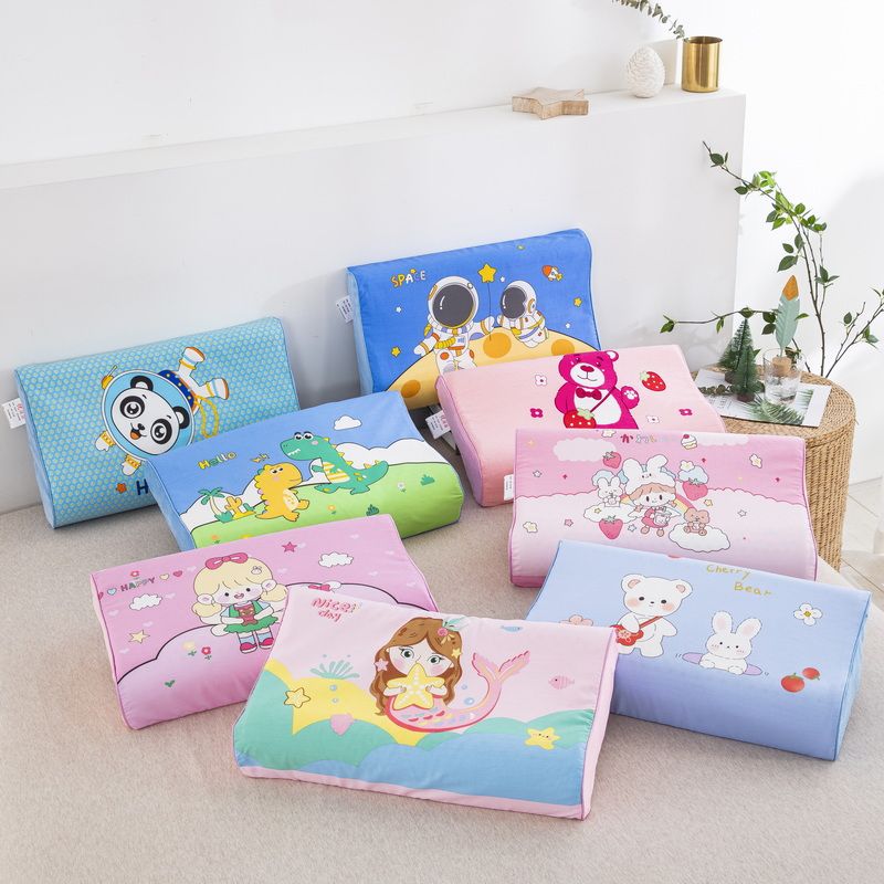 儿童乳胶枕套50x30记忆枕头套44x27婴儿枕头套学生枕巾高清大图