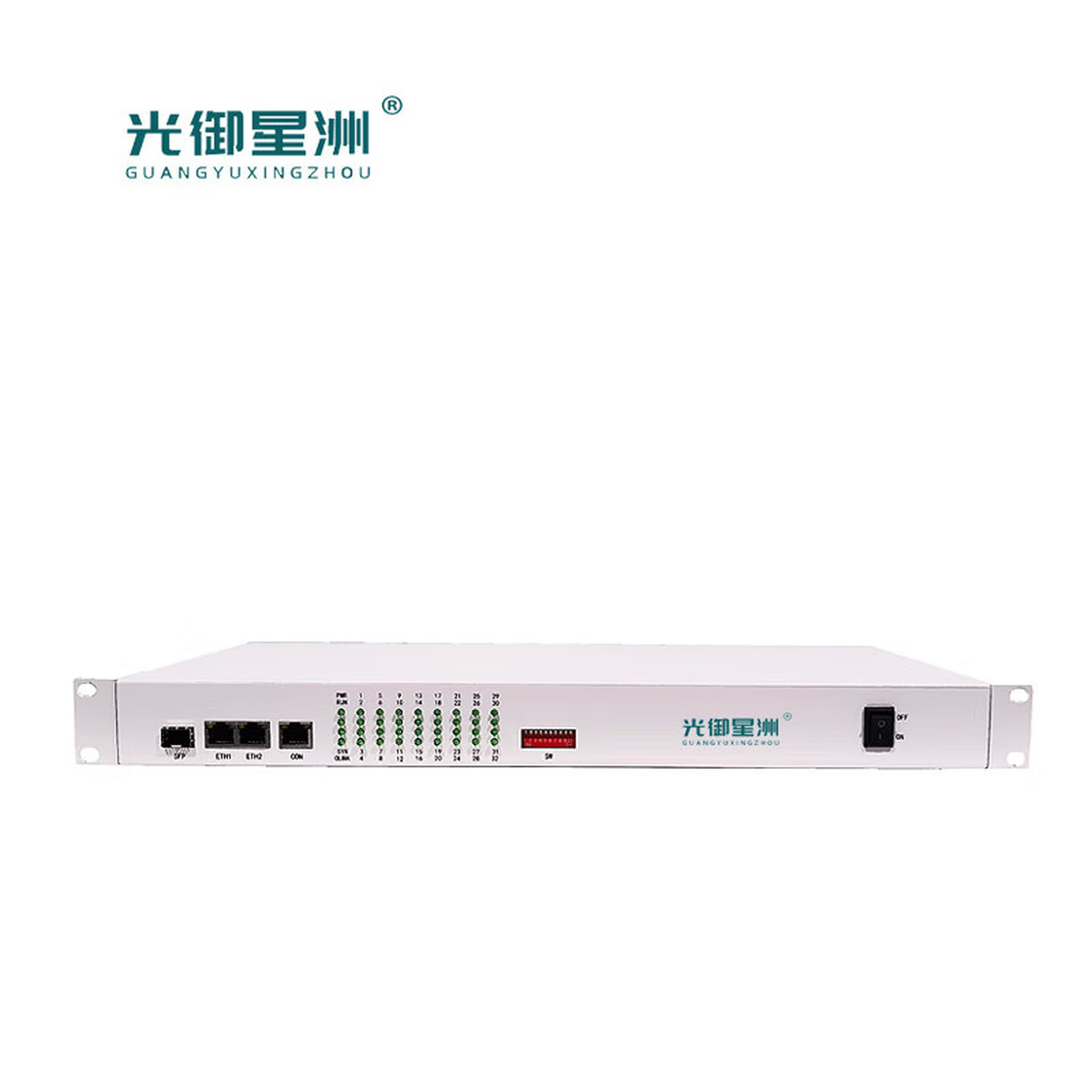 光御星洲 GY-ETH-16P16C 语音网关 IP以太网转电话 IP传输16路电话+16路磁石高清大图