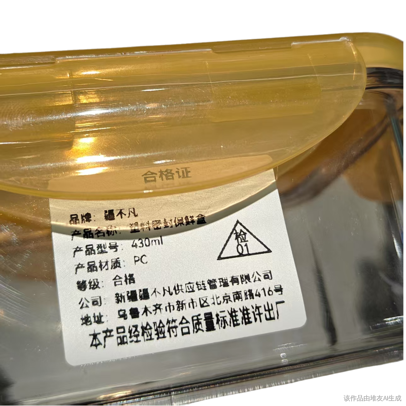 [疆不凡] 塑料密封保鲜盒430ml个高清大图