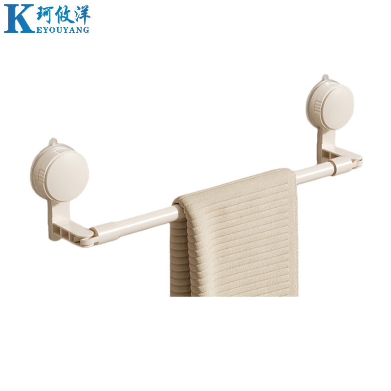 珂攸洋吸盘毛巾架置物架高清大图
