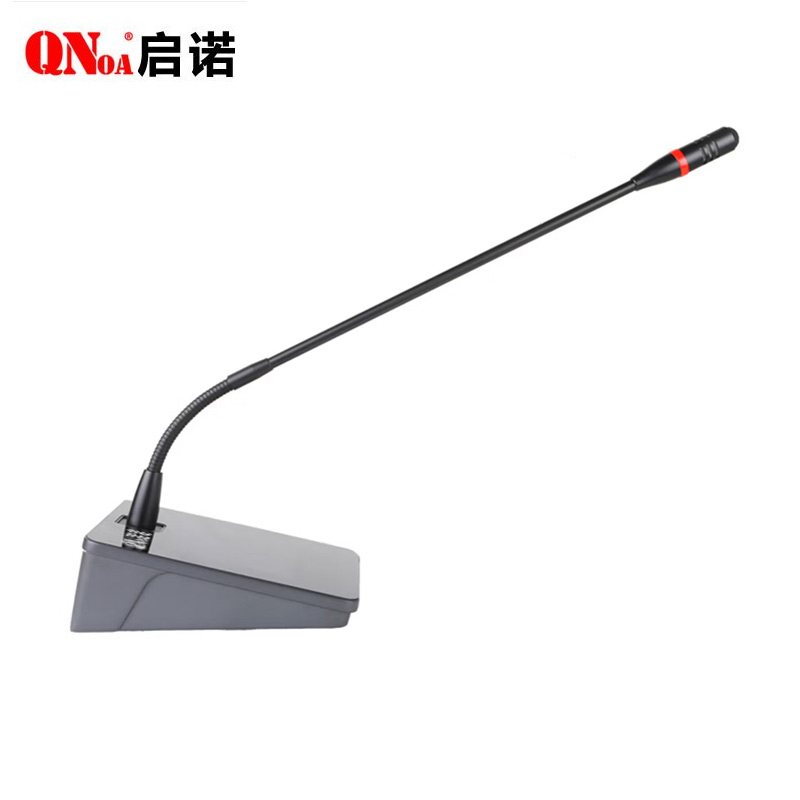 启诺QN-9600C/D有线手拉手主/代表单元(长咪)黑(只)高清大图