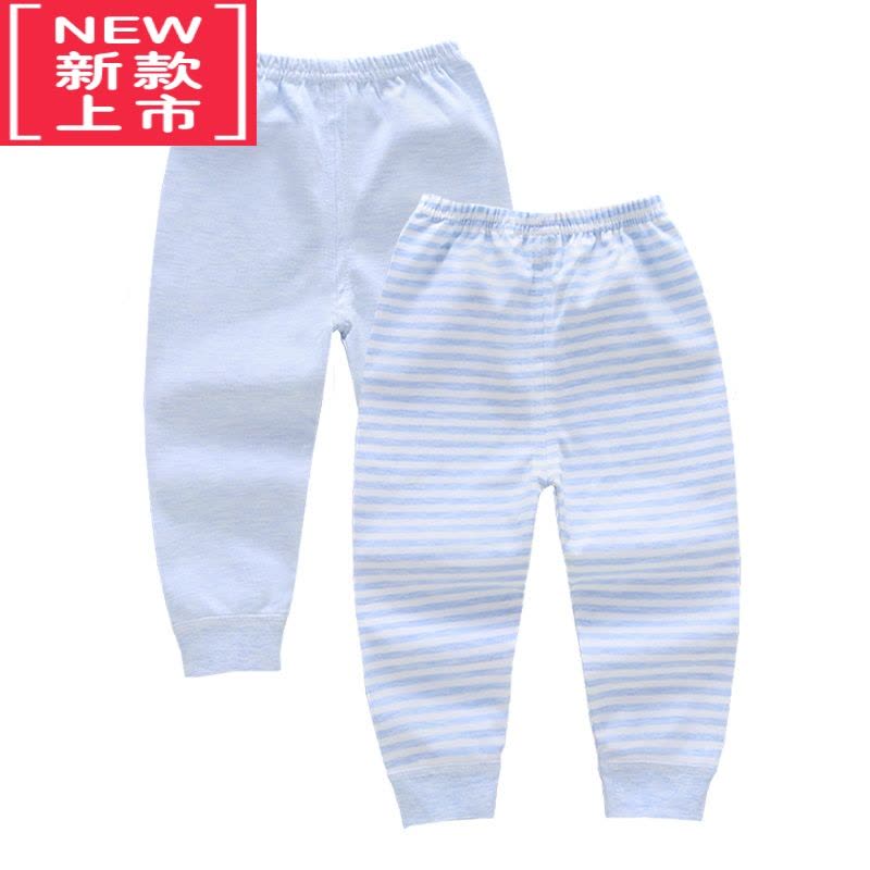 可莉允新生婴幼儿童两2条睡裤保暖裤子可开裆宝宝秋裤0男1岁女3线裤图片