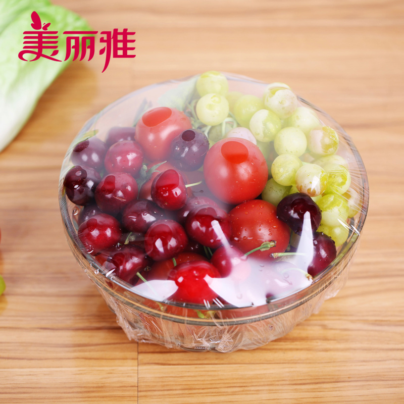 美丽雅 点断式经济装厨房冰箱冷热保鲜易撕PE保鲜膜25CM*80米加赠10米