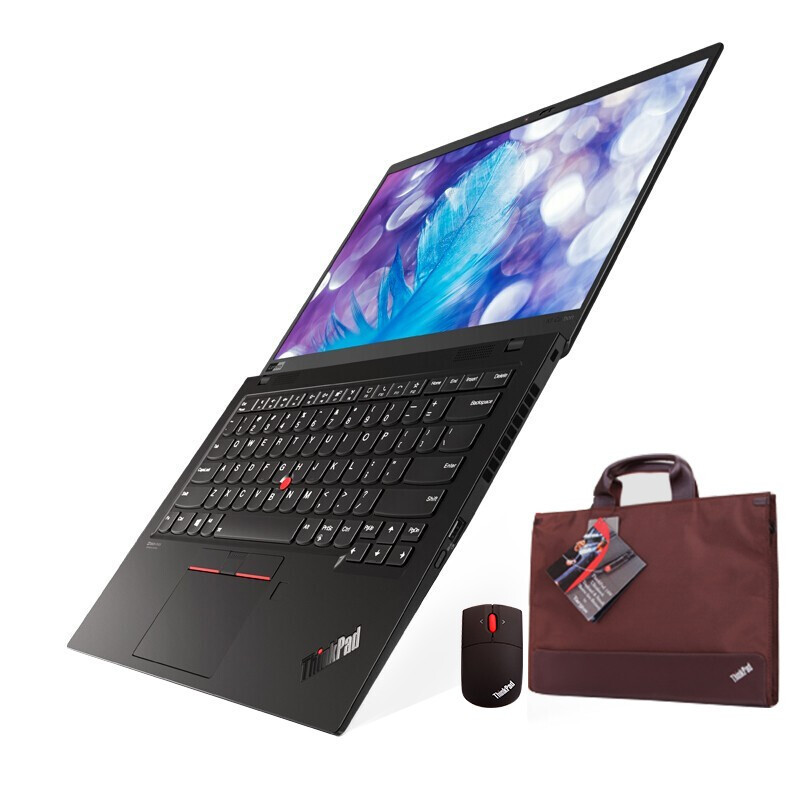 联想ThinkPad X1 Carbon 2020(7FCD)14英寸轻薄笔记本电脑(十代i5 16G 512G)4G黑