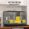 CCKO鸟笼虎皮鹦鹉小鸟专用加密折叠金属鸟笼 白色40*28*33[尊享7件套含鸟窝]