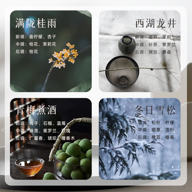 宋朝 半云系列香薰蜡烛 冬日雪松110g高清大图
