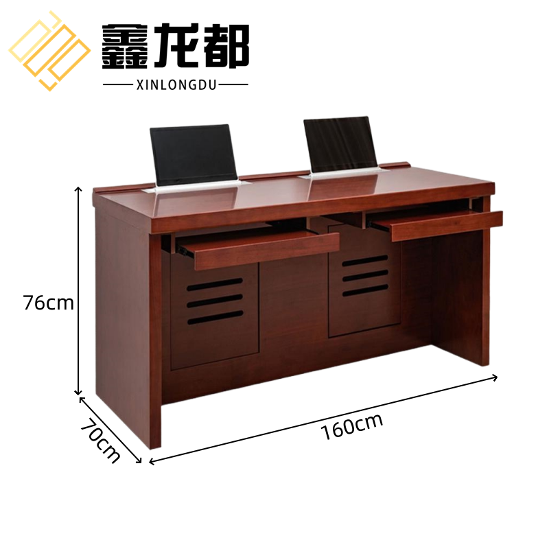 鑫龙都升降电脑桌1600mm张高清大图