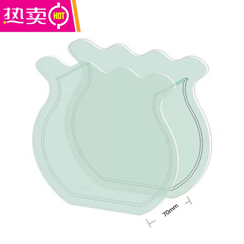 封后(FENGHOU)花瓶/花艺北欧简约亚克力透明鱼尾花瓶小红书款小鱼缸ins 