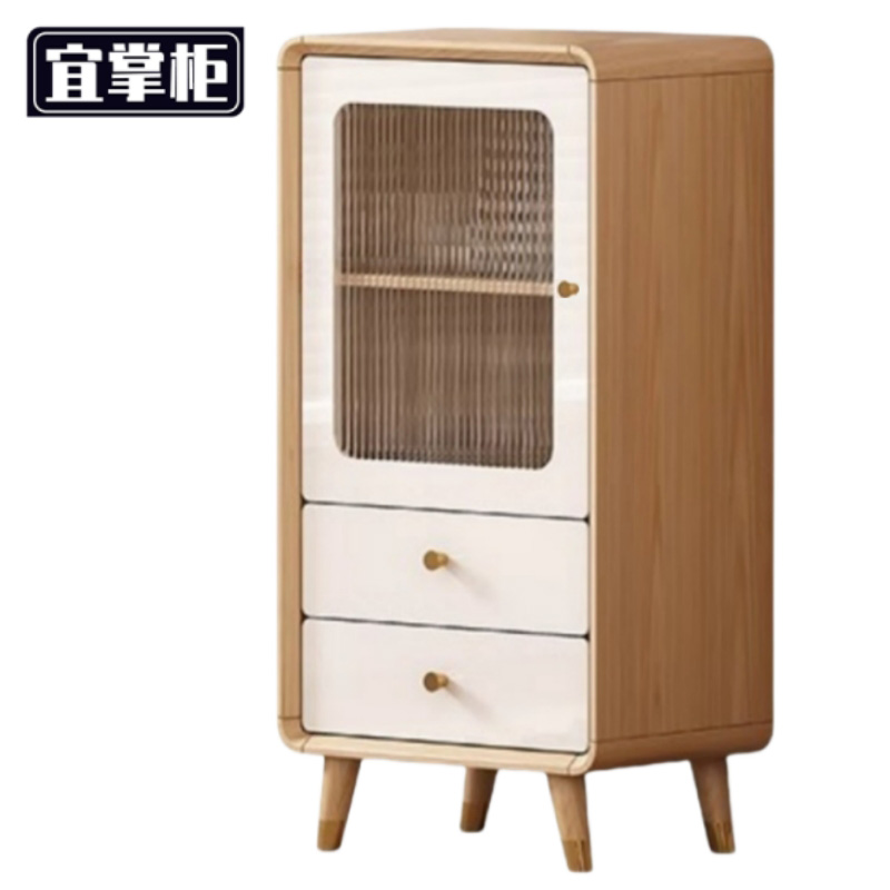 宜掌柜 实木餐边柜 50*35*105cm 个高清大图