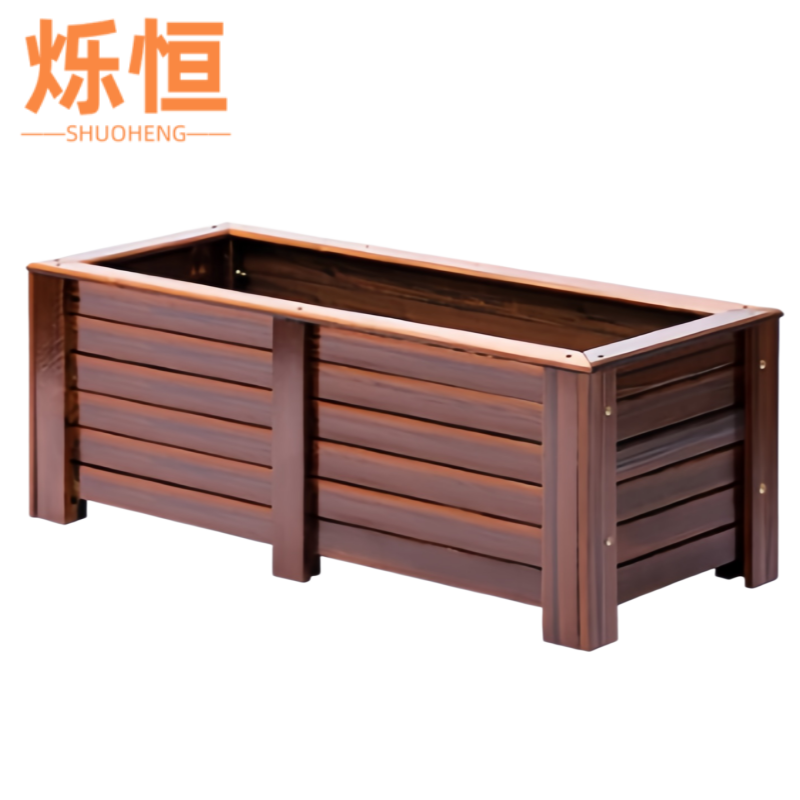 烁恒 防腐木花箱加厚喷漆款80*40*40cm个