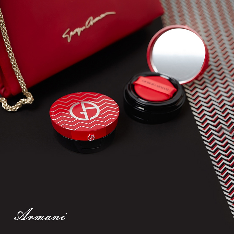 阿玛尼(ARMANI)订制丝光精华气垫粉饼15g SPF23订制光影版#3偏白肤 湿粉遮瑕 隔离 各种肤质