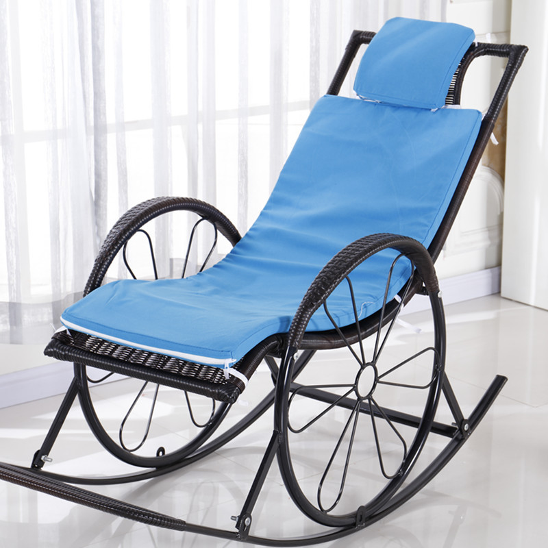 达森家具加厚躺椅垫子藤椅摇椅坐垫秋冬季海绵垫子竹椅垫子