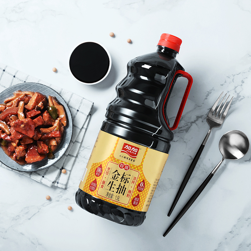 加加 特级金标生抽1.9L 酿造酱油 炒菜火锅调味品