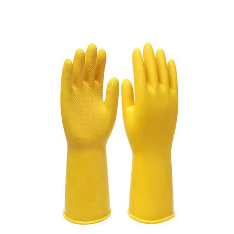 中盈惠彩 家务防水橡胶手套GJST8 28*13.5CM M号 双高清大图