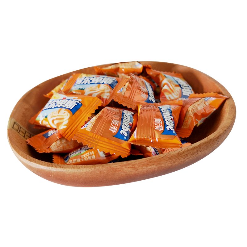 阿尔卑斯牛奶糖阳光甜橙味香橙硬糖散装结婚喜糖500g