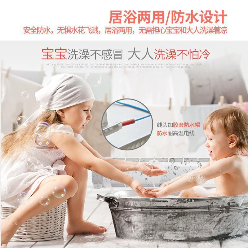 利维斯顿(ILVSD) 踢脚线取暖器 居浴两用 家用防水轻音 节能省电 壁挂式 电暖器 暖风机PL30E手机APP