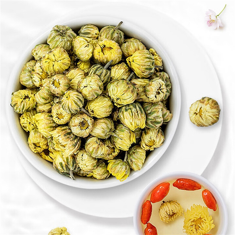 菊花茶胎菊杭白菊凉茶叶花草茶正品可搭决明子金银花茶组合官方店高清大图