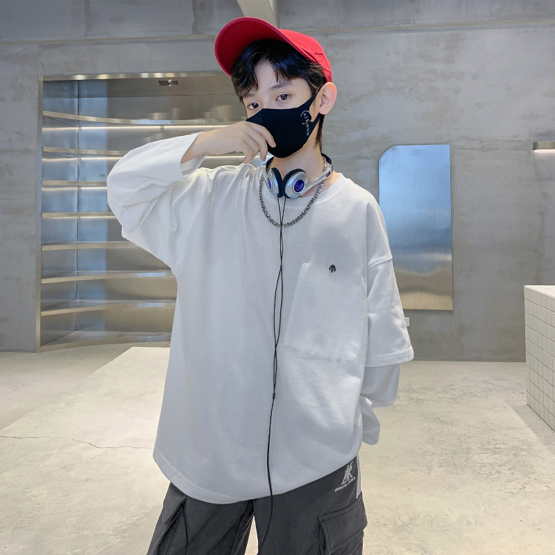 儿童装男童秋装长袖T恤新款秋衣洋气上衣打底衫春秋款体恤潮