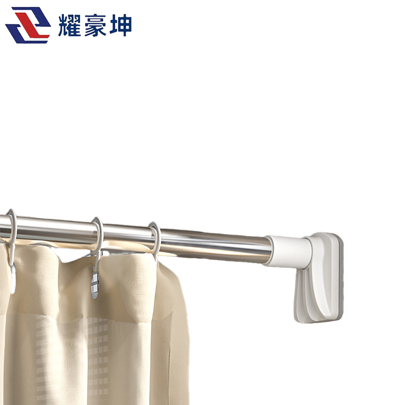 不锈钢伸缩杆 免打孔晾衣杆 多种长度可选高清大图