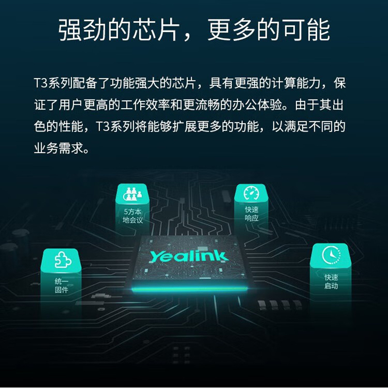 Yealink(亿联)SIP-T34W经典IP话机百兆网口网络电话机支持耳机PoE高清大图
