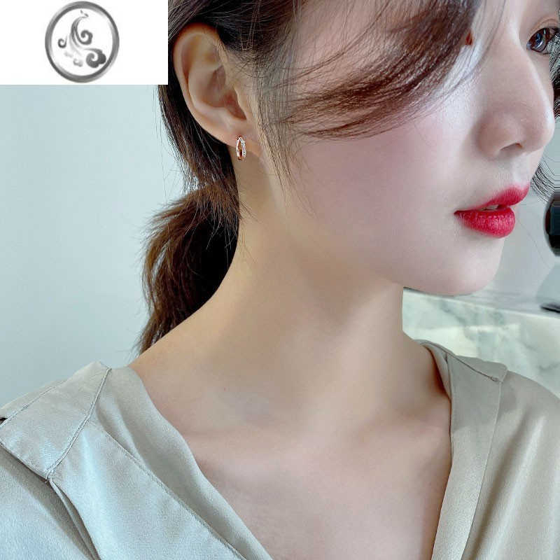 JiMi小耳扣耳圈耳钉小众设计感女耳环夏银银2023年新款潮气质圈圈耳饰