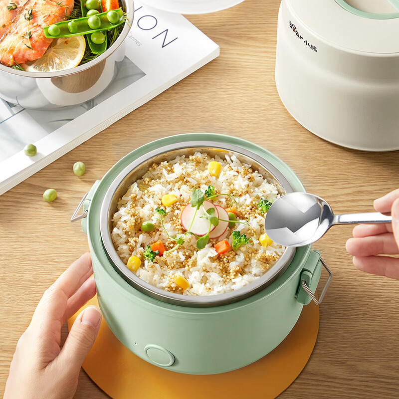 小熊(Bear)电热饭盒1.5L不锈钢分体内胆上班带饭神器 DFH-C15K6高清大图